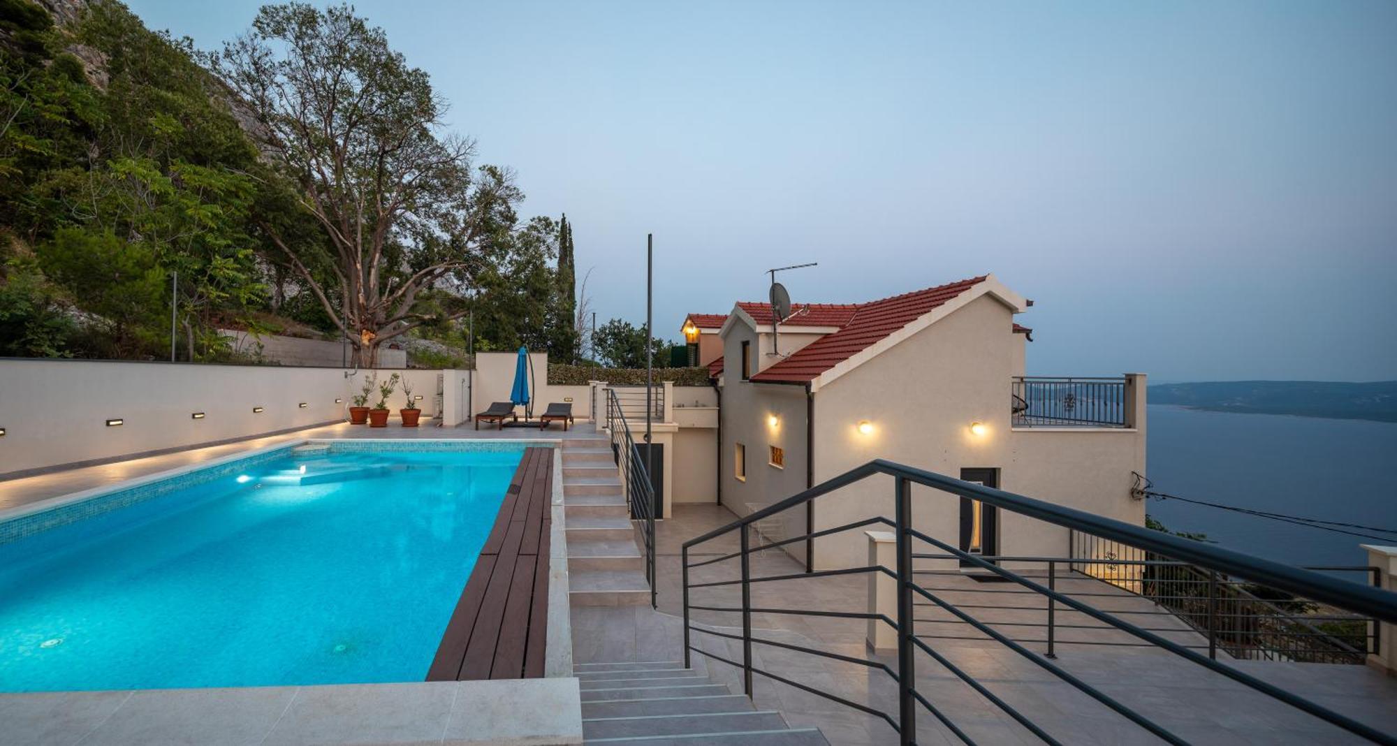Xxl Villa Vista - Heated Pool Lokva Rogoznica Exteriör bild