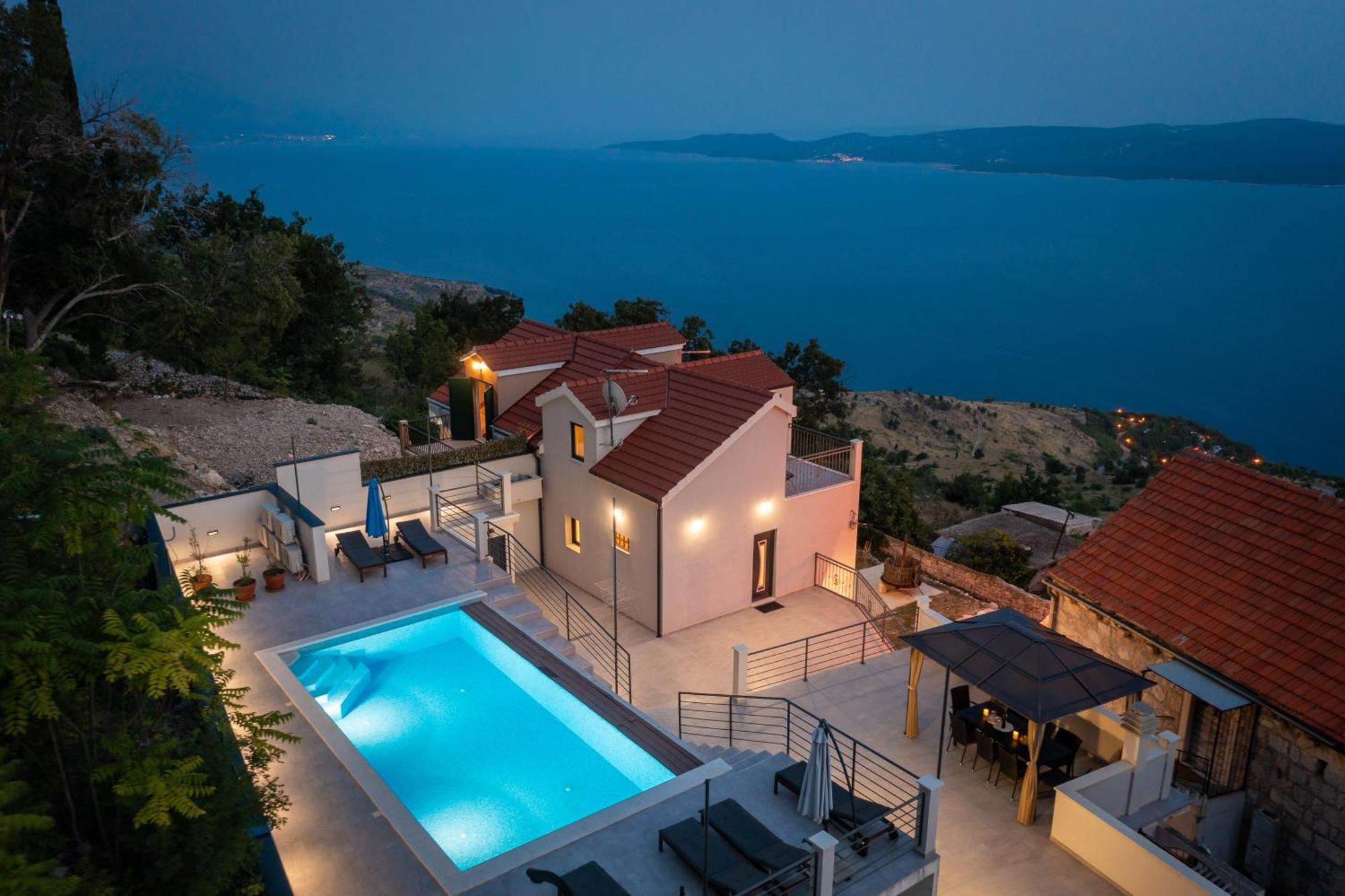 Xxl Villa Vista - Heated Pool Lokva Rogoznica Exteriör bild