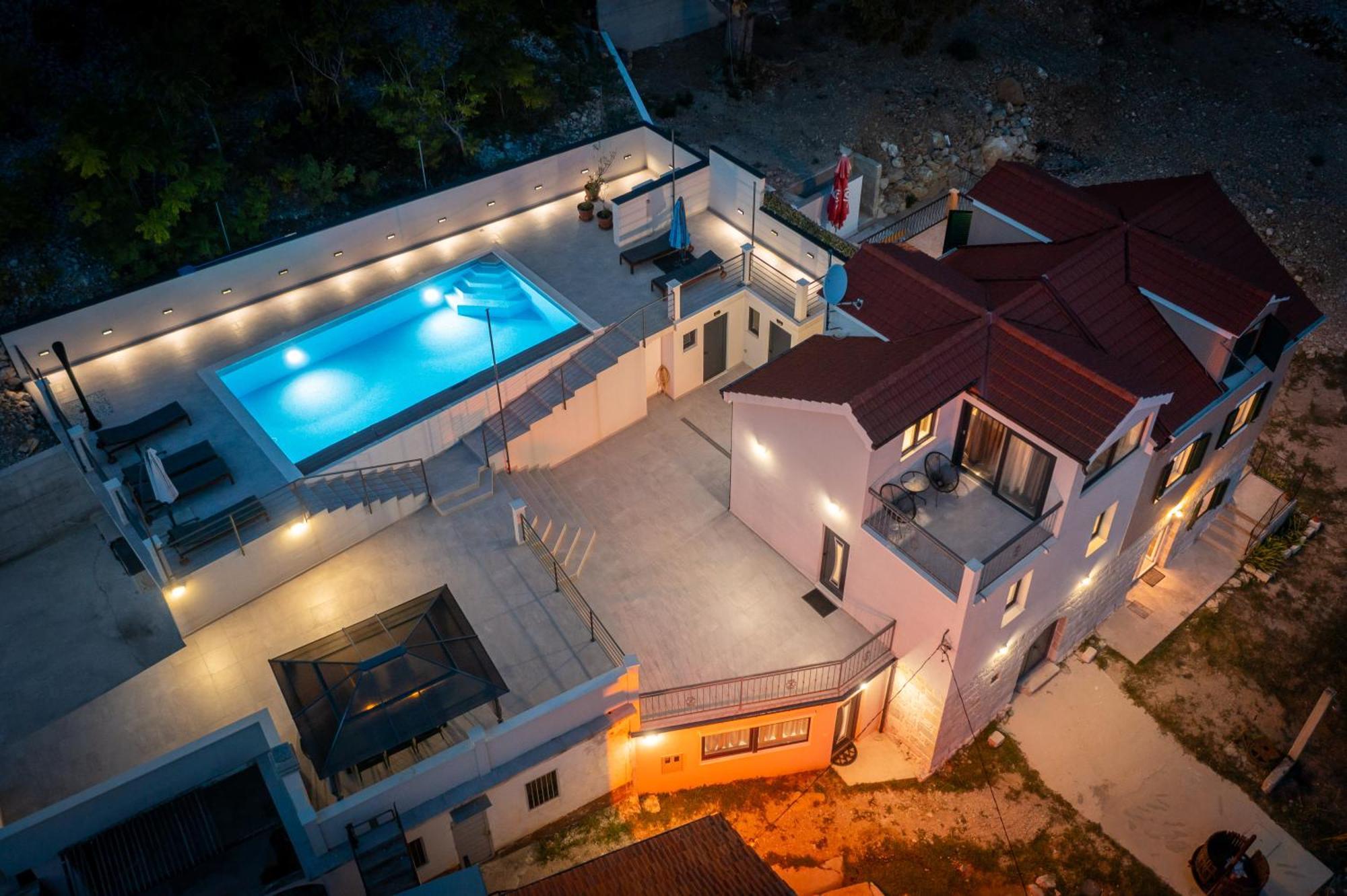 Xxl Villa Vista - Heated Pool Lokva Rogoznica Exteriör bild